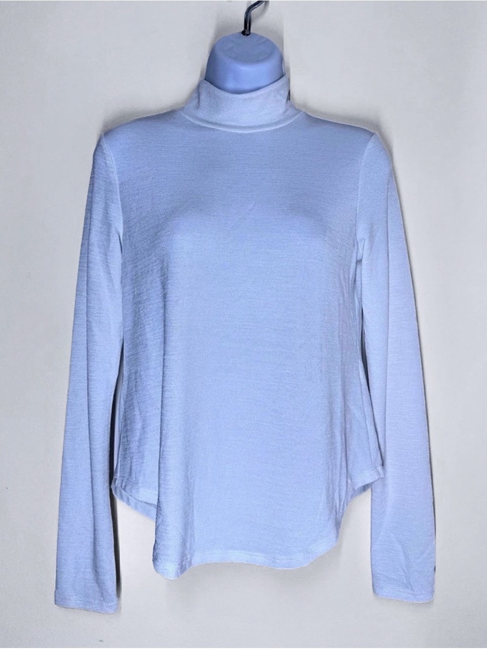 Banana Republic White Sheer Turtleneck Top XS